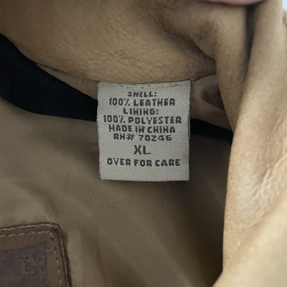 Tan Suede Leather Barn Coat Utility Jacket Mens XL Sport Chore Hunting - Picture 4 of 16